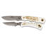 Knives of Alaska Alpha Wolf S30V Cub Combo Stag Handle Knives, Natural, 00367FG