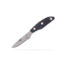 Knives of Alaska Badger Fixed Blade Knife, 2.64in, D2 Tool Steel, Drop Point Blade, Santoprene, Black Handle, 00040FG