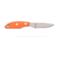 Knives of Alaska Badger Fixed Blade Knife, 2.64in, D2 Tool Steel, Drop Point Blade, Santoprene, Orange Handle, 00041FG