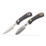 Knives of Alaska Muskrat / Cub Bear Combo Fixed Blade Knives, 2.25in / 2.75in, CPM-S30V Stainless Steel, Round Point/Caping Blade, Santoprene, Black Handle, 00102FG