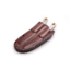 Knives of Alaska Muskrat / Cub Bear Combo Fixed Blade Knives, 2.25in / 2.75in, CPM-S30V Stainless Steel, Round Point/Caping Blade, Stag, Brown And White Sculpted Bone Handle, 00103FG