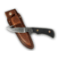 Knives of Alaska Trekker Series Whitetail Hunter D2 Knife, Suregrip Handle, Black 00162FG