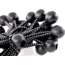 Kotap Black Ball Bungee, 6in, 25 Pack, Black, BB-6B