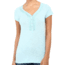 Kuhl Vega Henley Short Sleeve Shirt - Womens-Morning Glory-X-Small