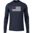 Kuiu Outlet Patriot Ram Flag AP Tech Long Sleeves T-Shirt - Mens, Steel Blue, 3XL, 98118-SB-3XL