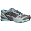 La Sportiva Bushido Trail Running Shoe - Women's-Grey/Ice Blue-Medium-43