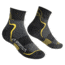 La Sportiva Mid Distance Socks, Black/Yellow, Medium, 29T-BY-M
