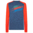 La Sportiva Stripe Evo Long Sleeve - Men's, Opal/Poppy, Large, N38-618311-L