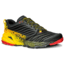 Akasha Trail Running Shoe - Mens-Black/Yellow-Medium-45.5