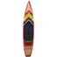 Latitude 44 Metolius Paddle Board, Pine Wood, T6-TEC Construction, 12,6in, Red, Black, Yellow, Wood, L44MET126