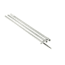 Lee's Tackle 16' MKII Bright Silver Pole w/Black Spike 1-3/8in OD - f/Center Riggers, AO8715CR