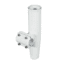 Lee's Tackle Clamp-On Rod Holder - White Aluminum - Horizontal Mount - Fits 1.900&quot; O.D. Pipe 62232