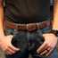 Lejon Carry The Line Leather Belt - Mens, Black, 36, VA-31731-36