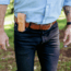 Lejon Outrider EDC Leather Belt, Brown, 42, VB-66434-42