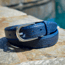 Lejon Pinnacle Leather Belt - Mens, Navy, 34, VB-115-34