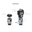 Leofoto Kestrel Weather Meter AM-7 Magic Arm/MC-60 Clamp/GMC-01 Clamp Set, Black, AM-7+MC-60+GMC-01