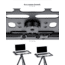 Leofoto LCH-2S 16 Laptop/Projector Tray/Combined w/ Tripod 3/8 Mounting Socket/Arca Swiss Dovetail, Black, LCH-2S