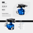 Leofoto LH-30 Low Profile Ball Head &amp; QR Plate. Arca, Black, LH-30