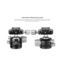 Leofoto LH-36 Low Profile Ball Head &amp; QR Plate, Arca, Black, LH-36
