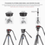 Leofoto LM-403C X Tripod with 100mm Bowl+Platform, Black, One Size, 6940828314900