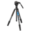 Leofoto LX-254CT/BV-5B Reversible Travel Tripod w/ Bino Fluid Head Kit, Black, LX-254CT+BV-5B