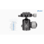 Leofoto LX-254CT/XB-32 Reversible Travel Tripod w/ Ball Head Set, Black, LX-254CT+XB-32
