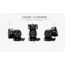 Leofoto LX-255CT/BV-1 Reversible Travel Tripod w/ Bino Fluid Head Kit, Black, LX-225CT+BV-1