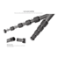Leofoto LX-255CT/BV-1 Reversible Travel Tripod w/ Bino Fluid Head Kit, Black, LX-225CT+BV-1
