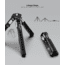 Leofoto MT-04/LH-30 Folding Aluminum Mini Tripod w/ Ball Head Set and Bag, Black, MT-04+LH-30