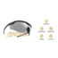 Leupold Sentinel Shooting Glasses, Matte Black Frame, Shadow Gray Flash Lens, 182669