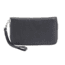 Lewis N Clark Fine Leather RFID-Blocking Wristlet Bag, Black, 7051BLK