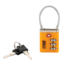 Lewis N Clark Travel Sentry Combo Lock with Keys, Orange TSA44ONG