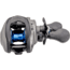 Lew’s American Hero Baitcast Reel, 4+1 Bearings, 7.5-1 Ratio, 1-PC Graphite Frame, Speed Gears, Speed Lube, Magnetic Control System, Rulon Drag, RH Retrieve, Gray/Black/Blue, AH1SHG2