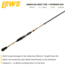 Lew’s American Hero Tier 1 Spinning Rod, 7ft 2in, 1-PC, Medium, Fast, AHT172MFS