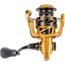 Lew’s Custom Pro 100 Spinning Reel, SZ 100 Reel, 10+1 Bearings, 5.2-1 Ratio, Aluminum Frame and Sideplate, Aluminum Speed Gears, Hybrid Carbon Drag, Reversible Retrieve, Gold/Black, CP100G2