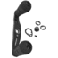 Lew’s Custom Shop Carbon Fiber Handle, Standard Round, 95mm Handle, Paddle Knobs, Black, CSCHB