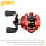 Lew’s HyperSpeed LFS Baitcast Reel, RH Retrieve, 9.5-1 Ratio, 9+1 Bearings, HS1-9.5