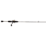 Lew’s Laser Lite Spinning Reel and Rod Combo, 6ft 6in, 2-PC IM6 Rod w/ Ultra-Light  and Fast, SZ 100 Reel, 3+1 Bearings, 5.1-1 Ratio, Metallic Gray/Gold/Black, LLS1066ULG2-2