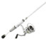 Lew’s MACH 1 Spinning Reel and Rod Combo, 6ft 9in, 1-PC IM7 Graphite Rod, Medium, Fast, SZ 300 Reel, 9+1 Bearings, 6.2-1 Ratio, White/Black/Gray/Green, MH3069MFSG3