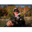 Lew's American Hero Casting Rod, 6ft 10in 1-PC, Medium-Heavy, Fast, IM6 Graphite Rod, Stainless Steel Guides and Inserts, EVA Split-Grip, No Foul Hook Keeper, Black/Blue, AH610MHCG3