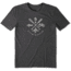 Life Is Good Cool Tee Outdoor Action T-Shirt - Mens, Night Black, Medium, 55291-M