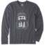 Life Is Good Mountain Beard Long Sleeve Crusher Tee, Heather Night Black, Medium, 53923-M