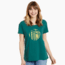 Life Is Good Mountain Bike Woods Breezy Tee Womens, Forest Green, Small, 53600-S