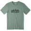Life Is Good Outsider Cool Tee, Forest Green, Medium, 53637-M