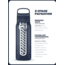 LifeStraw Go Stainless Steel 24 Oz Water Bottle w/Filter, Black, 24oz, LGV42SBKWW