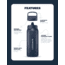 LifeStraw Go Stainless Steel 24 Oz Water Bottle w/Filter, Aegean Sea, 24oz, LGV42SASWW
