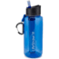 LifeStraw Go Water Filter Bottle, 1 Liter, Blue, One Size, LSG1LTBL09