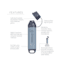LifeStraw Peak Series Solo Water Filter, Mountain Blue, LSPSSOLBWW