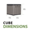Lifetime Products 25 Gallon Outdoor Storage Cube