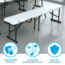 Lifetime Products 5-Foot Fold-In-Half Light Commercial Bench